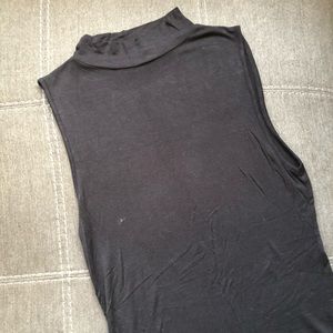 Black high neck tank